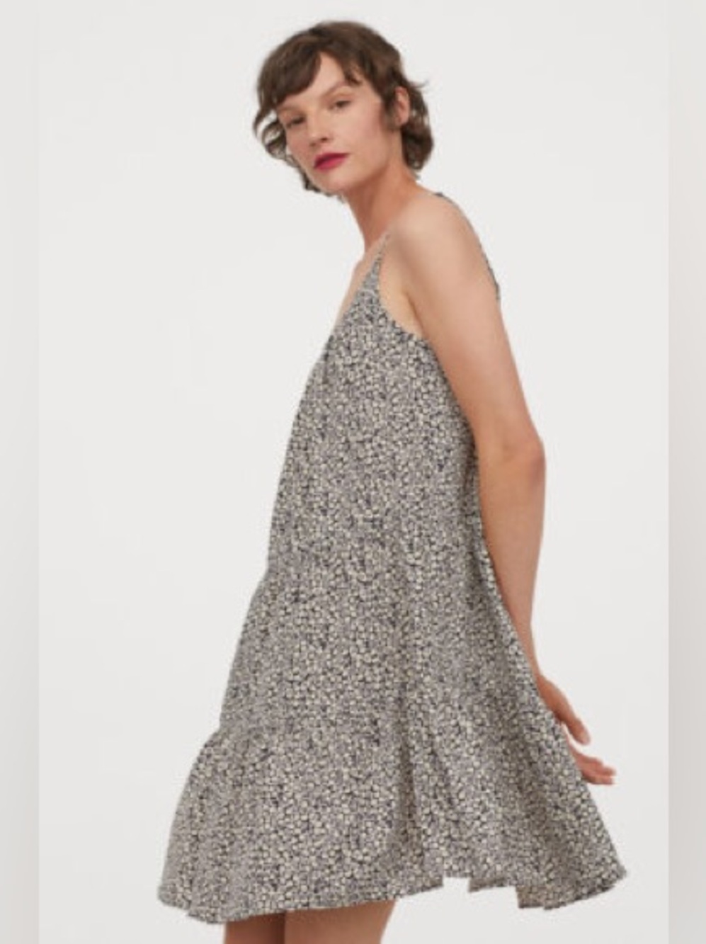 H&M Floral Sundress with Spaghetti Straps